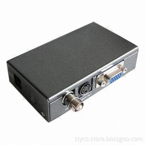 BNC (AV/TV) to VGA (LCD/CRT) Converter with Plug-and-display Feature and 5V DC Power Supply